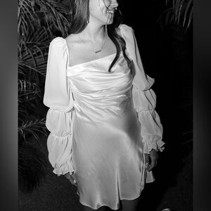 Elegant White Mini Dress
